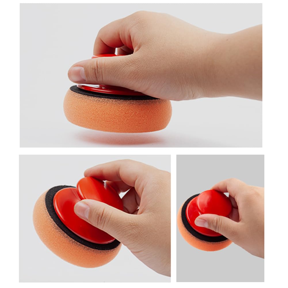 3.5-Inch Handheld Waxing & Polishing Foam Applicator Pad