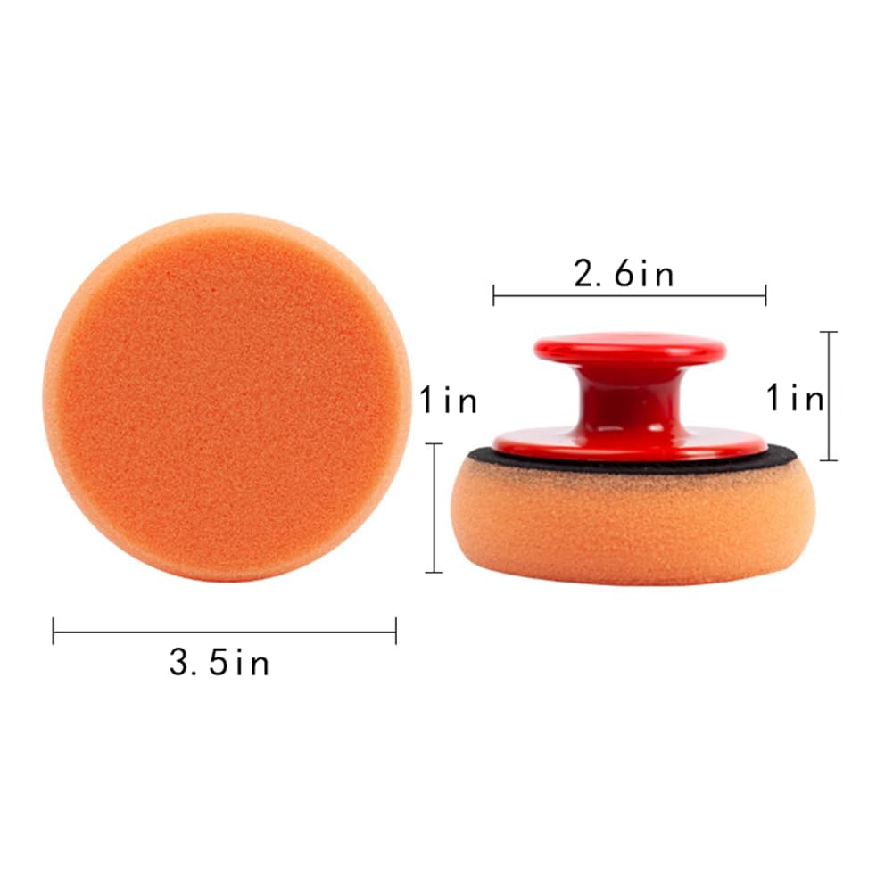 3.5-Inch Handheld Waxing & Polishing Foam Applicator Pad